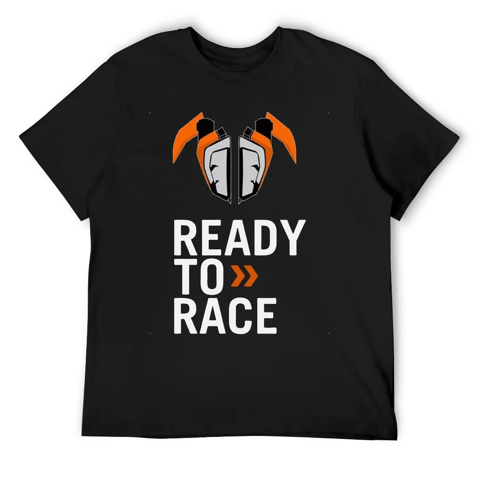 Ready to Race Motard Motocross Formule 1 T Shirt Men Women's Cotton Unique T-Shirts Round Collar Tees Short Sleeve Tops Big Size