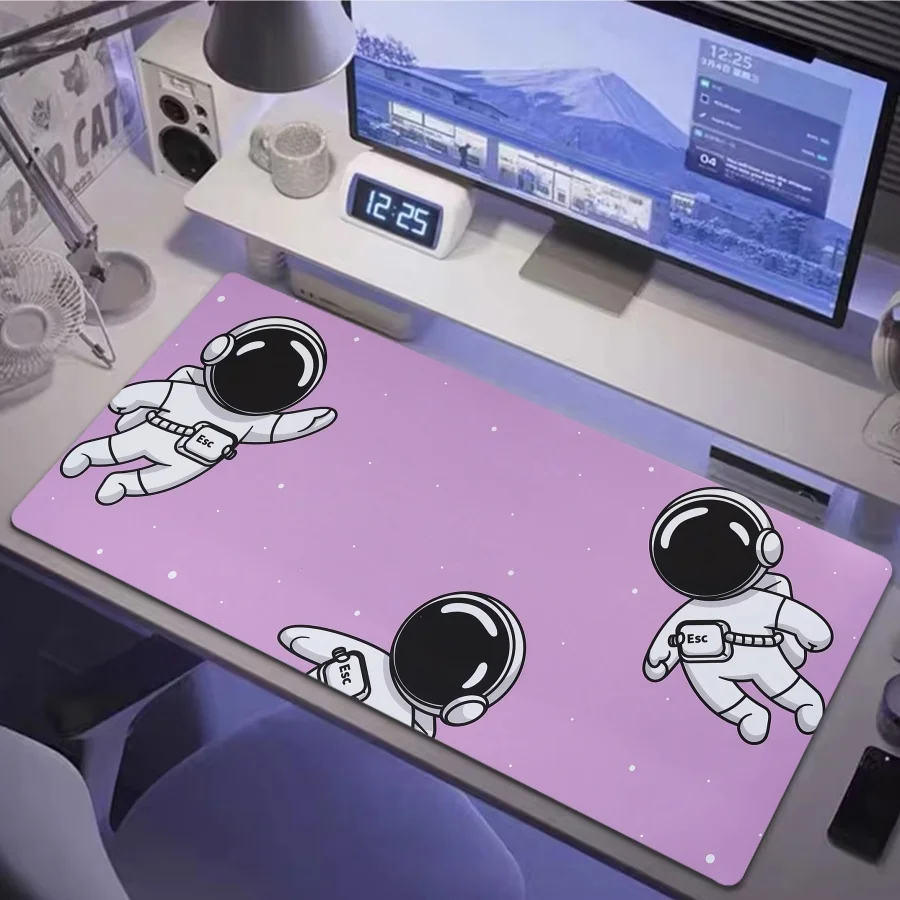 

Large Space Mouse Pad Pink Gaming Carpet Keyboard Playmat Non-Slip Durable 900x400Table Desk mat Carpet Mousepad