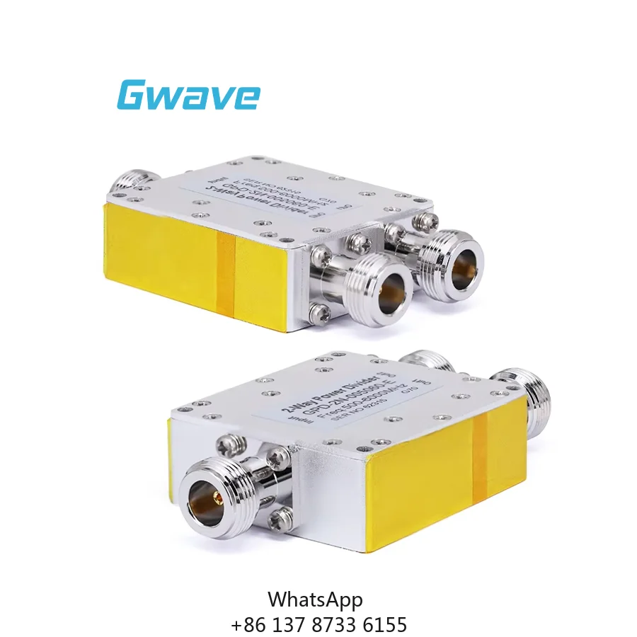 2-Way N Power Divider For Telecom Parts Rated At 30 Watts Operating From 0.5 GHz To 6 GHz
