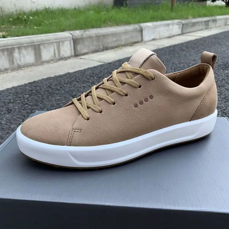 

Fashion Casual Men Shoes Genuine Leather Skateboarding Shoes Low Top Comfortable Casual Sneakers Urban Leisure Walking Shoes