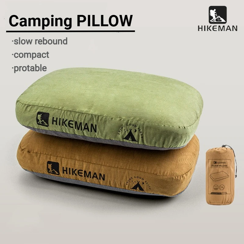 

Хлопковая подушка с эффектом памяти для кемпинга, подушка для шейного отскока, портативное походное оборудование, принадлежности для пеших прогулок, путешествий, спальной кровати