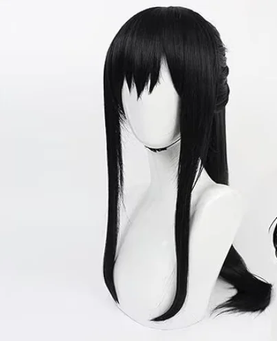 Anime Kaijuu 8-gou Mina Ashiro Cosplay Wig Anime Kaiju No. 8 Black Ponytail Hair Division Heat resistant Fiber Hair Eight Mia