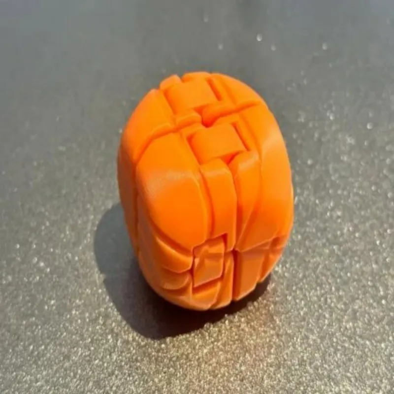 3D Printed Rubik's Cube Basketball,Geometric Folding and Flipping Morphing Blocks Unzip Infinity Rubik's Cube Basketball