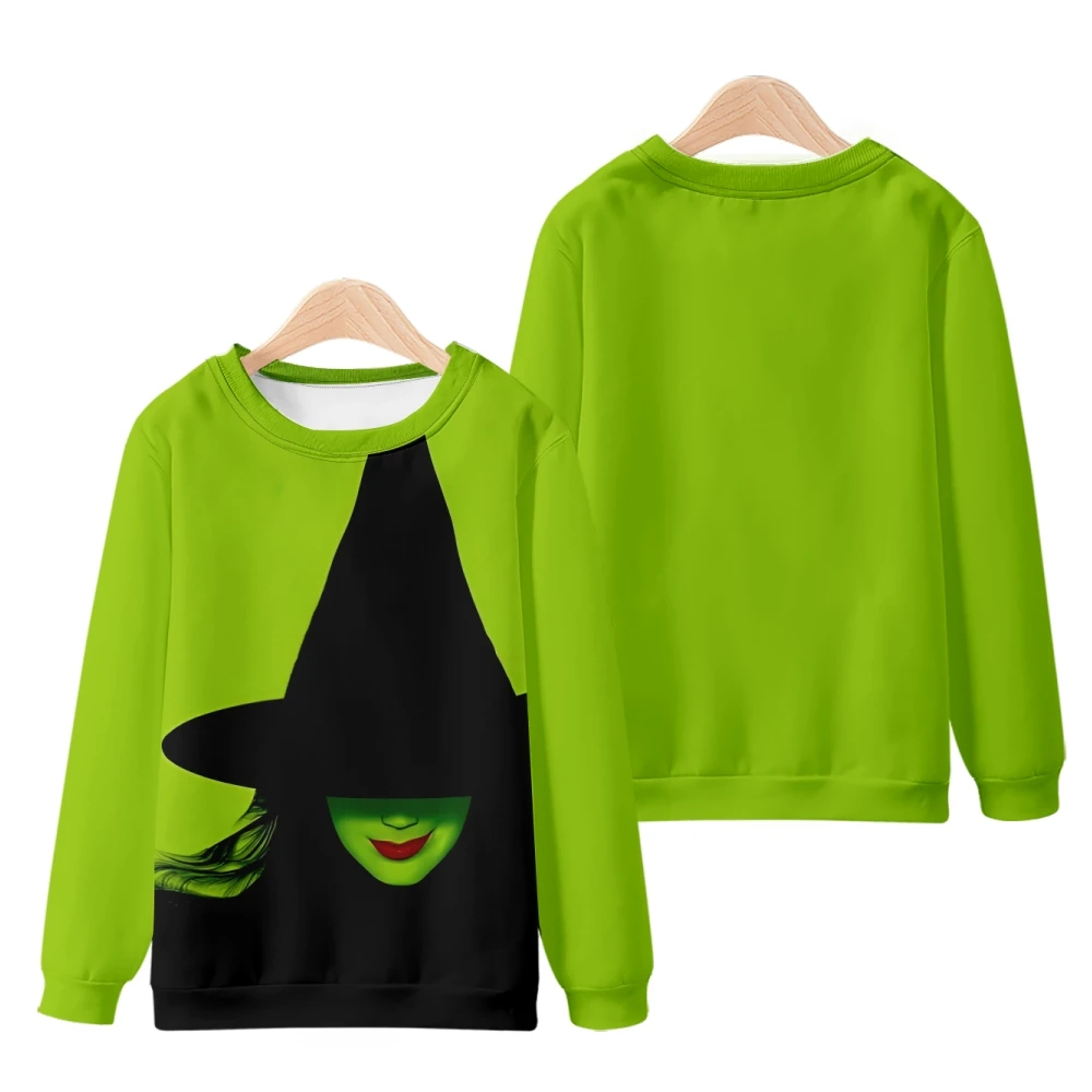 WICKED The Musical Elphaba 3D Print Oversized Hoodie Women Men Long Sleeve Pullover Crewneck Sweatshirt Casual Tracksuit