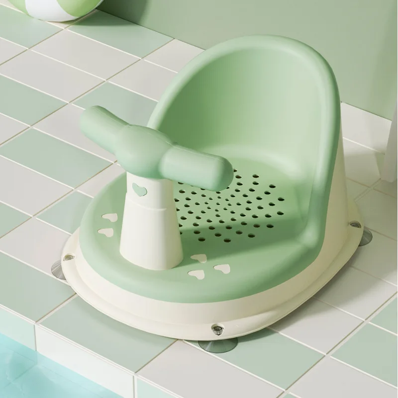 Baby Shower Chair, Children's Shower Tool, Shower Stool, Washbasin Holder, Non Slip Shower Stool