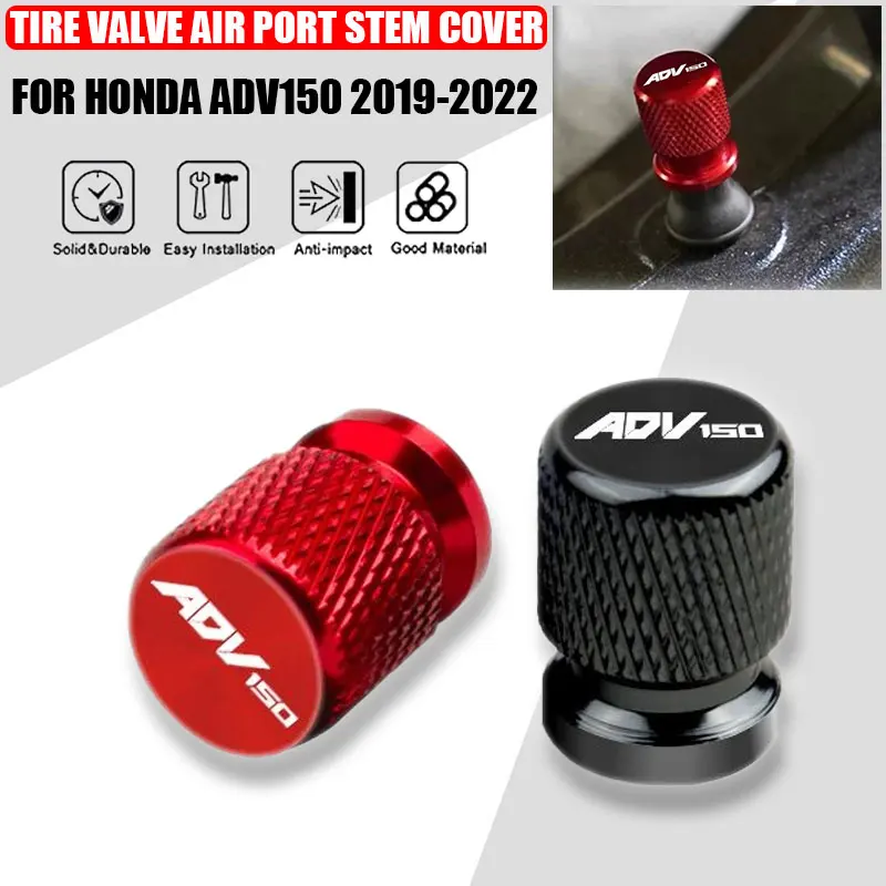 2 Pcs Motorcycle Accessories For Honda ADV150 ADV 150 2019 2020 2021 2022 Aluminum Alloy Tire Valve Air Port Stem Cover Caps