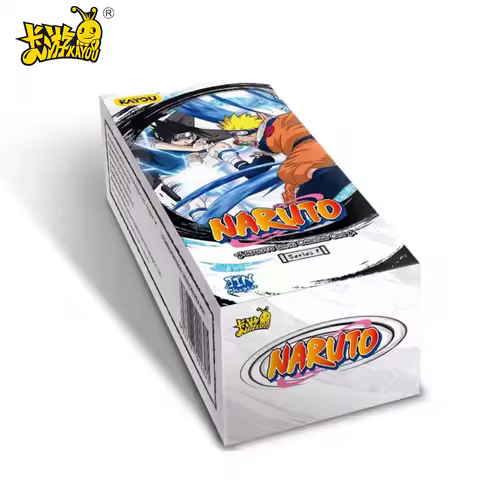 KAYOU Genuine Naruto New T2W8 T4W6 English Version Anime Card Box Rare CR SP MR Collection Card Ninja World Kids Toys Game Gift
