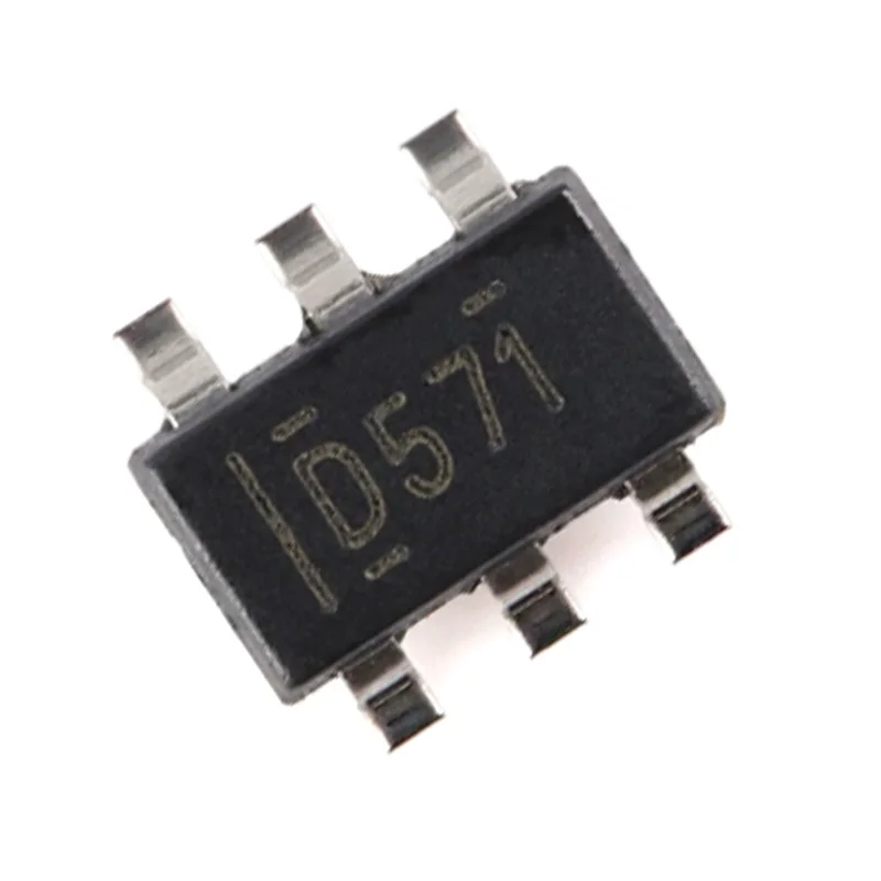10Pcs Brand New Original Dac5571Idbvr Silk Screen D571 Sot-23-6 8-Bit Digital-To-Analog Converter Chip