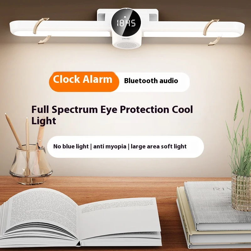 LED Clock Table Light para Aprender, Luz legal magnética especial, Proteção ocular