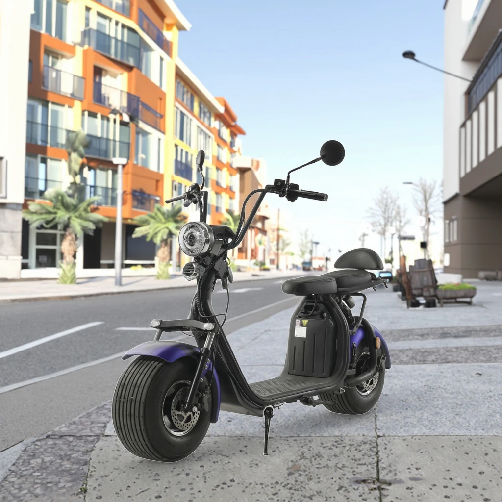 

Citycoco 1500W Electric Scooter 21ah Lithium Battery Off-Road Waterproof Features Max Load 150kg 10 8 Inch Tires EU Warehouse