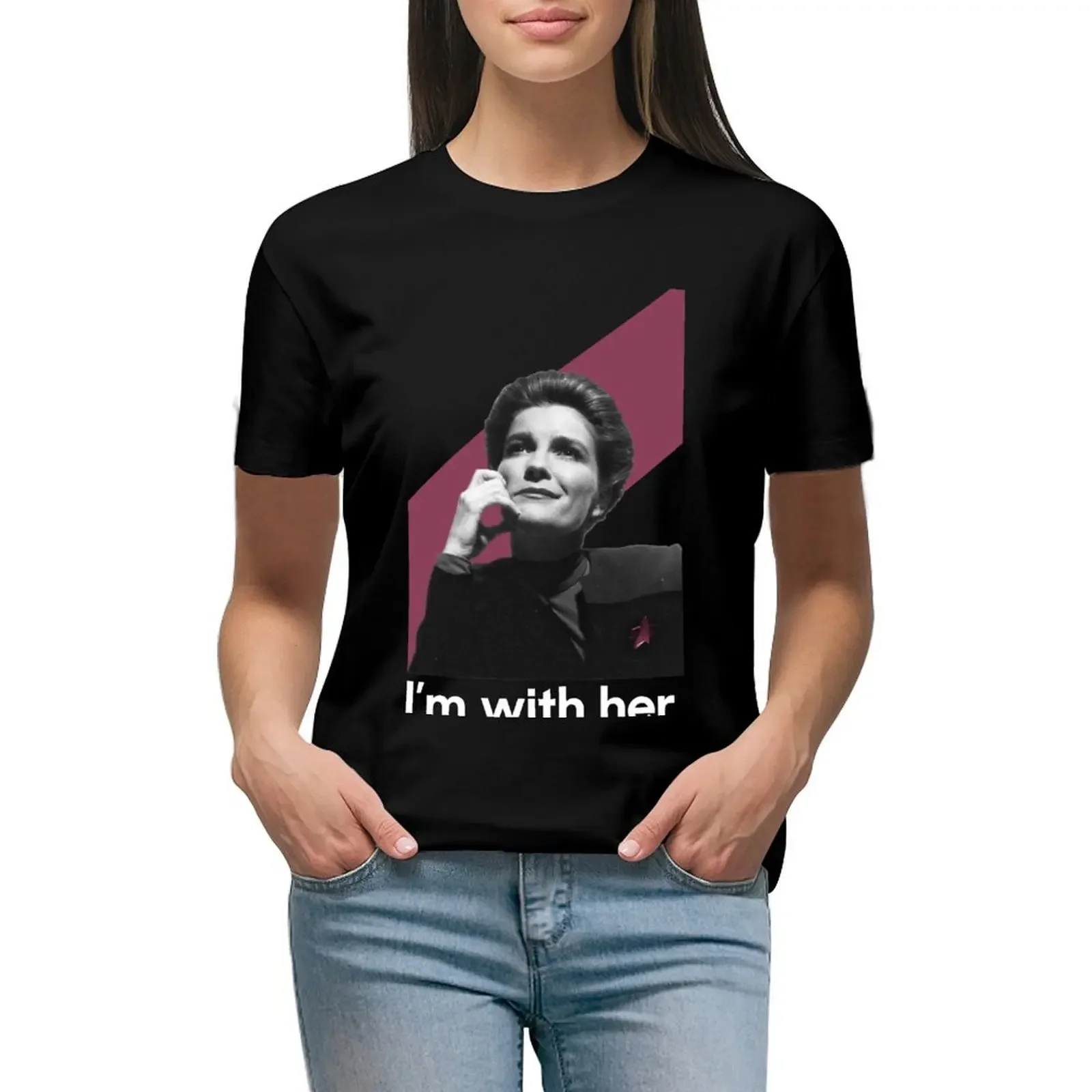 

Janeway Cranberry T-Shirt blanks hippie clothes shirts graphic tees quick-drying Woman T-shirts