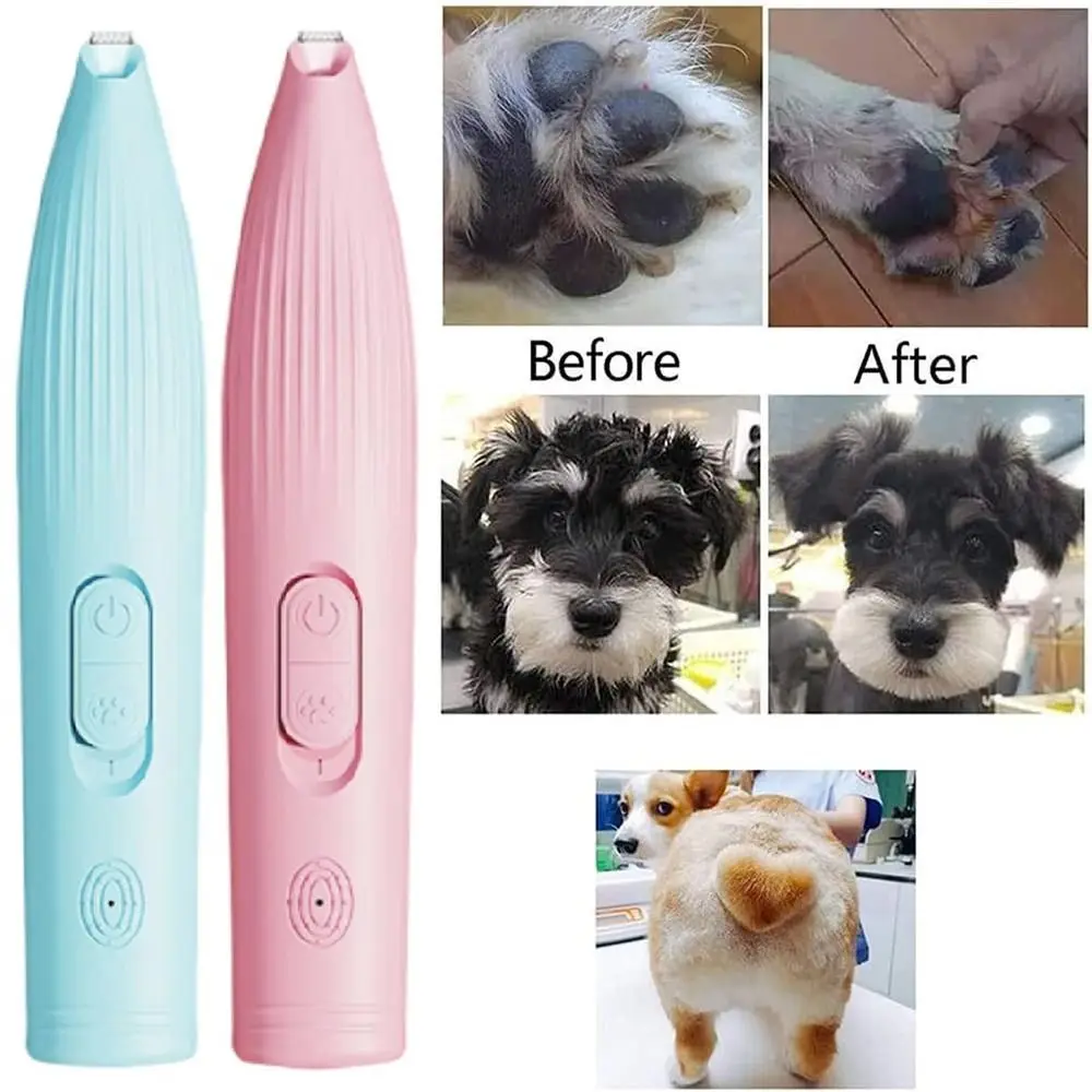 

Portable Pet Electric Hair Trimmer USB Rechargeable Waterproof Pet Paw Hair Clipper Low Noise Comfortable Grip