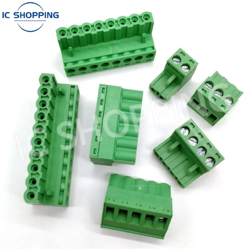 20 Sets Terminal Block Connectors 2-20 Pin 5.08mm Pitch KF2EDG PCB Screw Connector 2EDG Socket