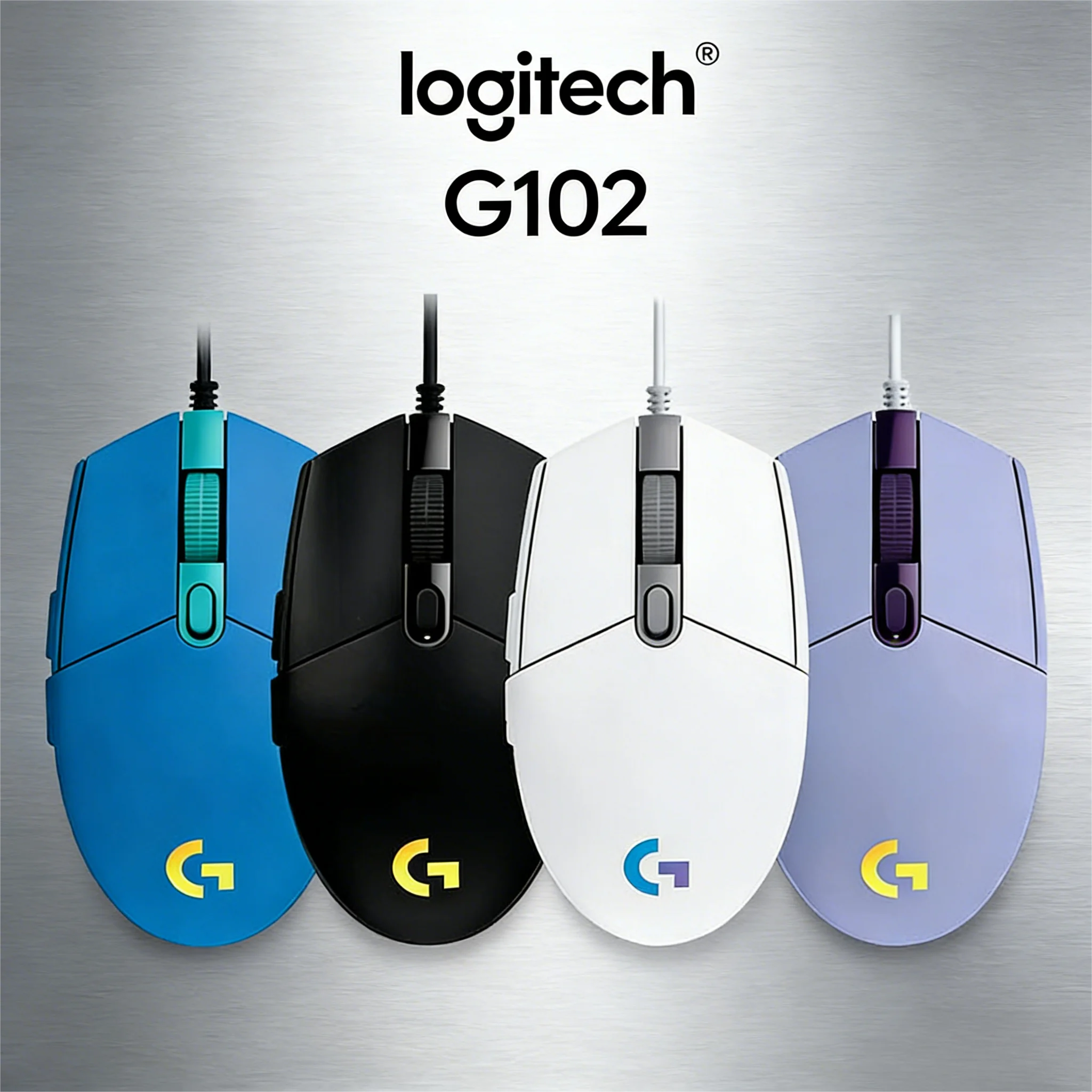

Проводная киберспортивная мышь Logitech G102 Gen 2, стабильное соединение, RGB-подсветка и боковые клавиши макроса
