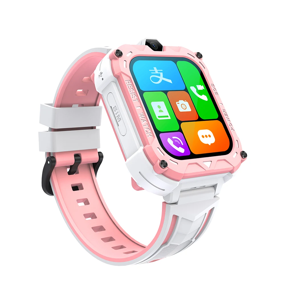 Smart 4G GPS WI-FI Tracker Locate Kids Student Remote Camera Monitor Smartwatch Two-way Voice SOS Video Call Android Phone Watch