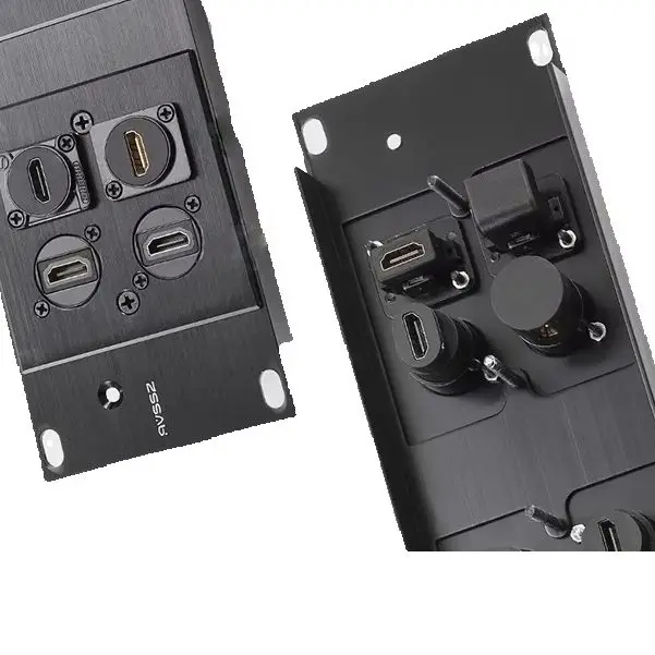 Adaptador de módulo bidireccional HDMI tipo D, señal de interfaz de audio y vídeo de alta definición, conector de panel HDMI hembra a hembra