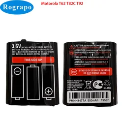New 3.6V 800mAh NI-MH PMNN4477A PMNN4551A Battery For Motorola T62 T82C T92 Walkie Talkie