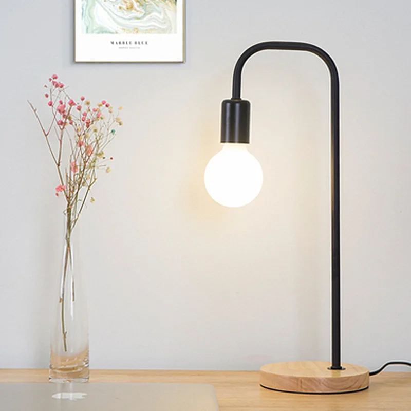 

Nordic LED Desk Lamp Student Eye Dormitory Learning Office Modern Reading Light Bedroom Bedside Office Table Lamp Work