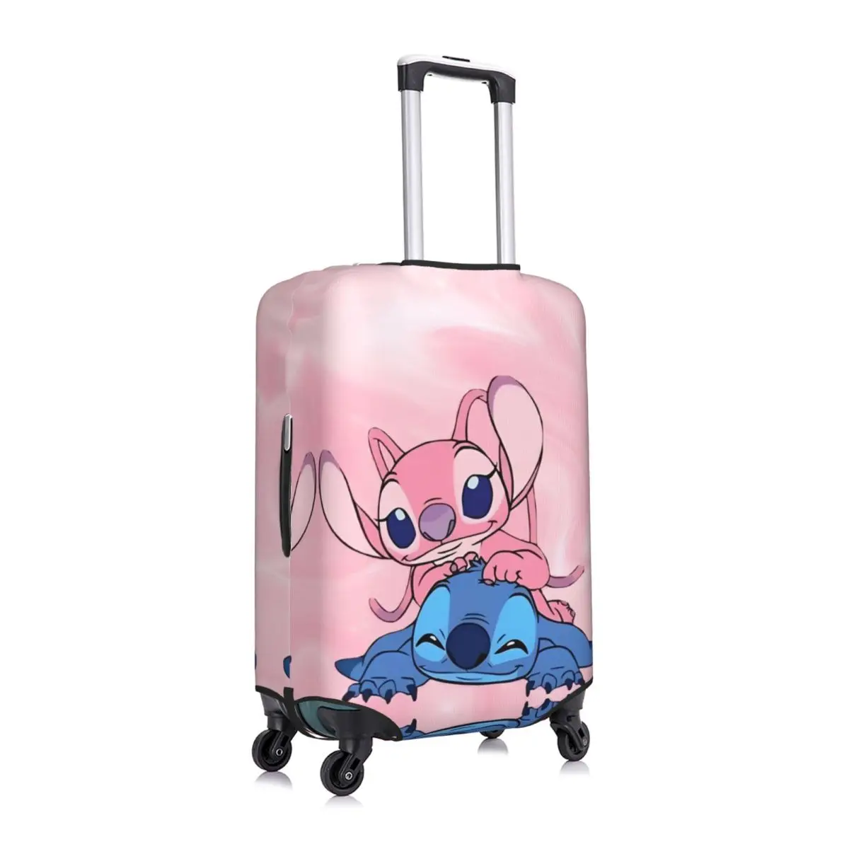 MINISO Stitch Custom Suitcase Cover Cartoon Graphic Printing Flight Business Fun Luggage Supplies Protection