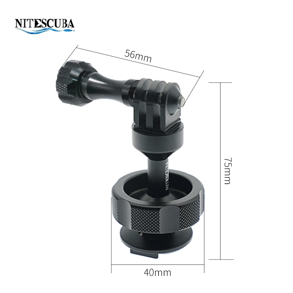 Nitescuba Diving Gopro Hero Accessory Shell Connection Head Cold Hot Shoe Adapter Mount For Camera Housing Underwater photograph