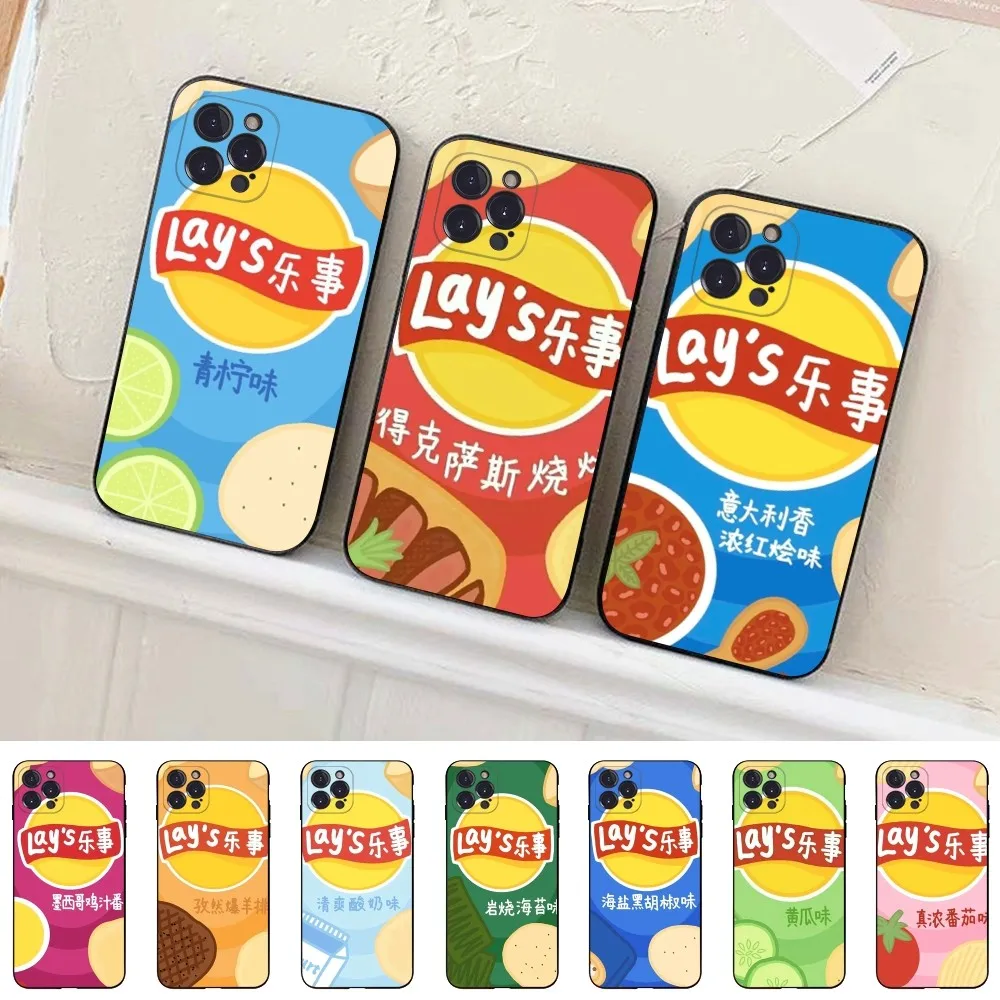 Snacks Chocolate Biscuit Phone Case Silicone Soft For iphone 15 14 13 12 11 Pro Mini XS MAX 8 7 6 Plus X 2020 XR Shell