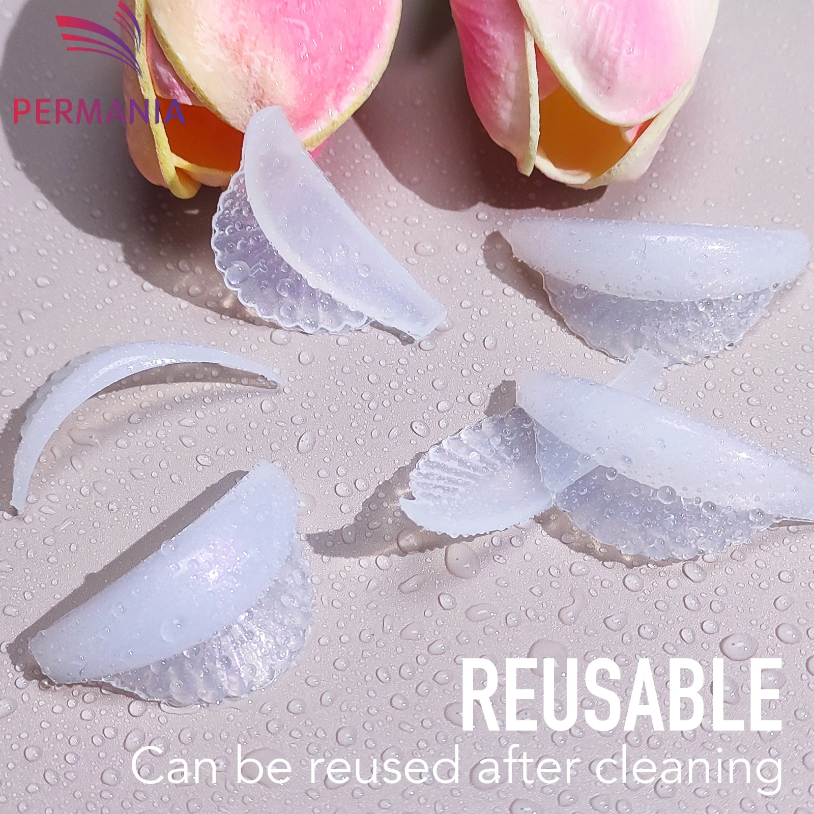 PERMANIA 6 Paia C Curl Silicone Ciglia Perm Pad Ciglia Appiccicose Asta Scudo Sollevamento 3D Piegaciglia Accessori Strumento di Trucco