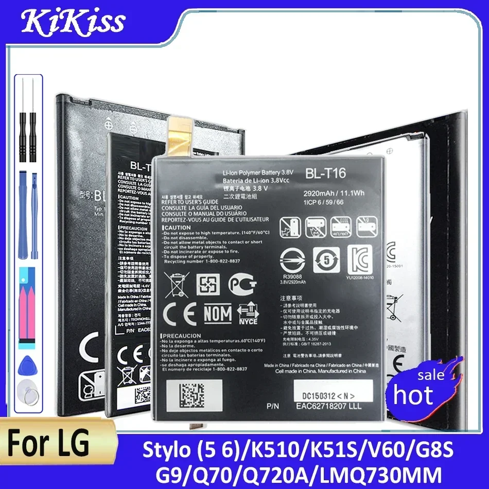 

Bateria Q720 Battery Battery For LG K50 V60 LMG900TM K510 STYLO 6 Q730 For LG BL-T43 BL-T44 BL-T45 BL-T46 BL-T47 BL-T48 BL-T49