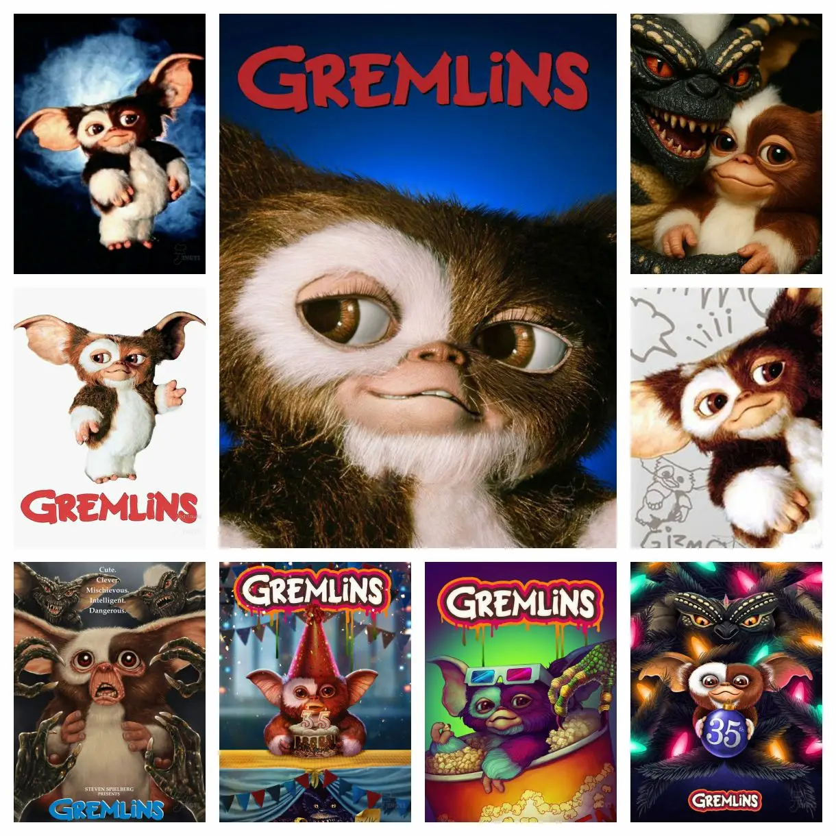 

Horror TV Characters Little Gremlins Diamond Painting Kit Embroidery Handmade Art Gift Cross Stitch Crafts Home Decoration