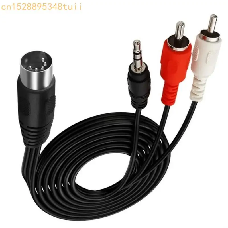 Qualité Y4QF professionnel 5p à DC3.5 mm / 2RCA Câble audios pour les systèmes audios automobiles