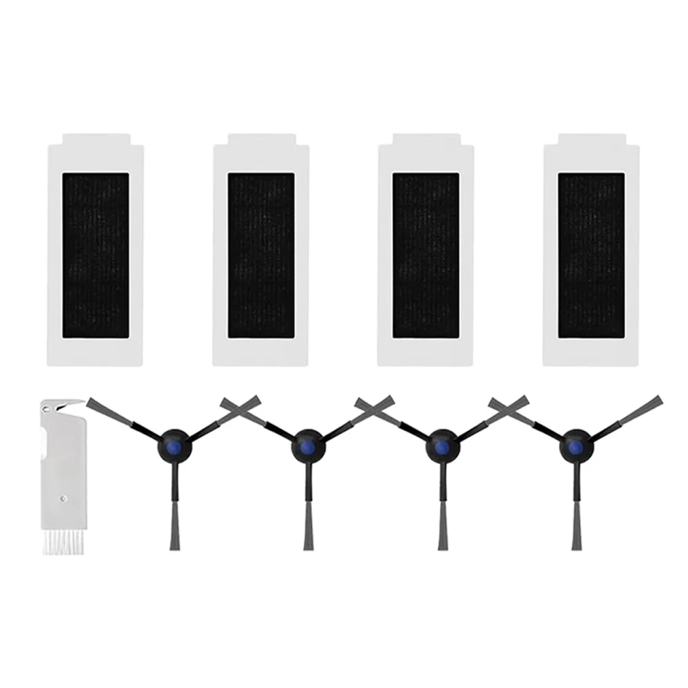 Sikat Utama Kain Pel Filter Kantong Debu Kit Sikat Pembersih Sikat Samping untuk Penyapu Penyedot Debu Robot Ecovacs T30S T30S Pro