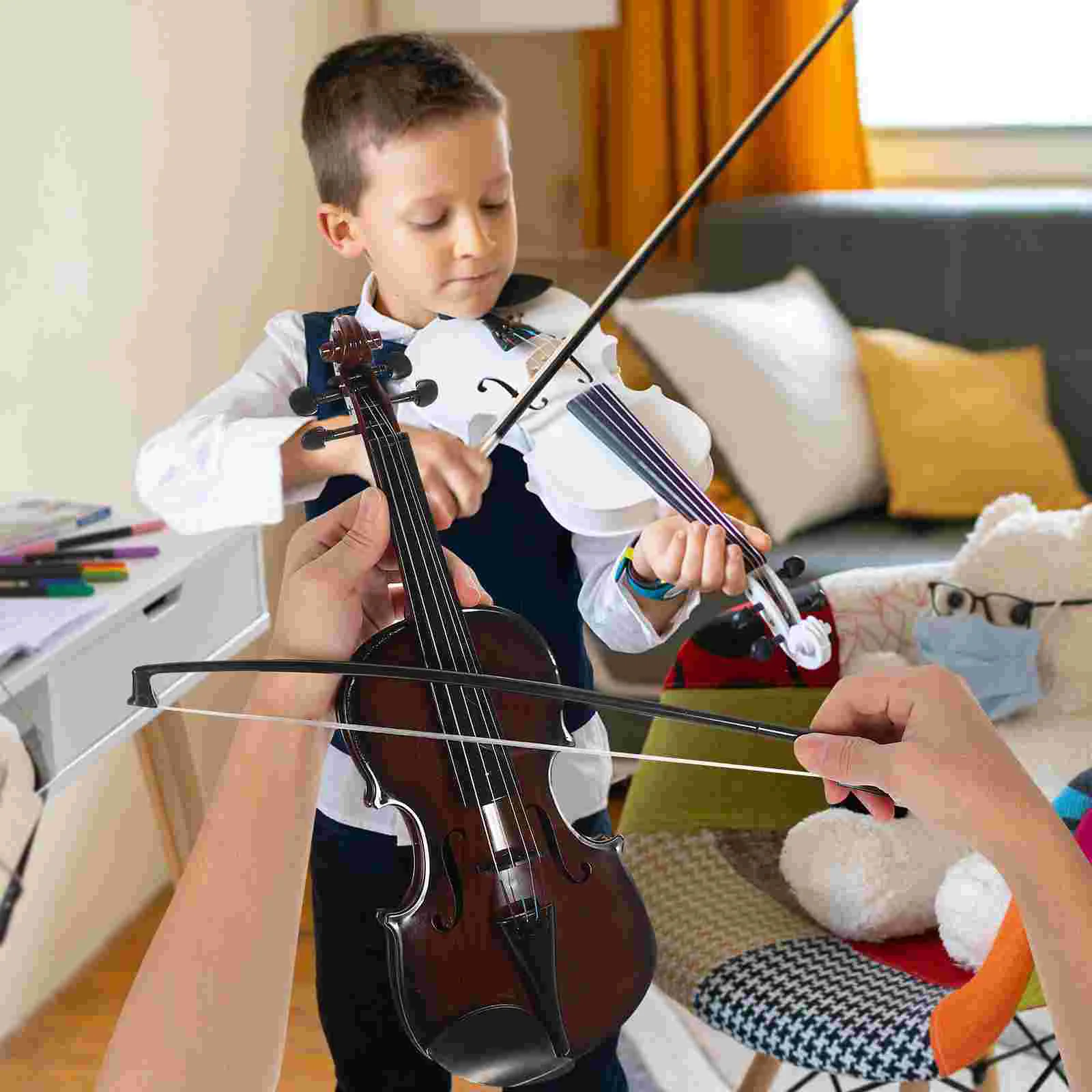 Violon jouet pour enfants, mini puzzle musical pour enfants avec document aléatoire, Mucic pour enfants, cordes réglables pour garçons et filles