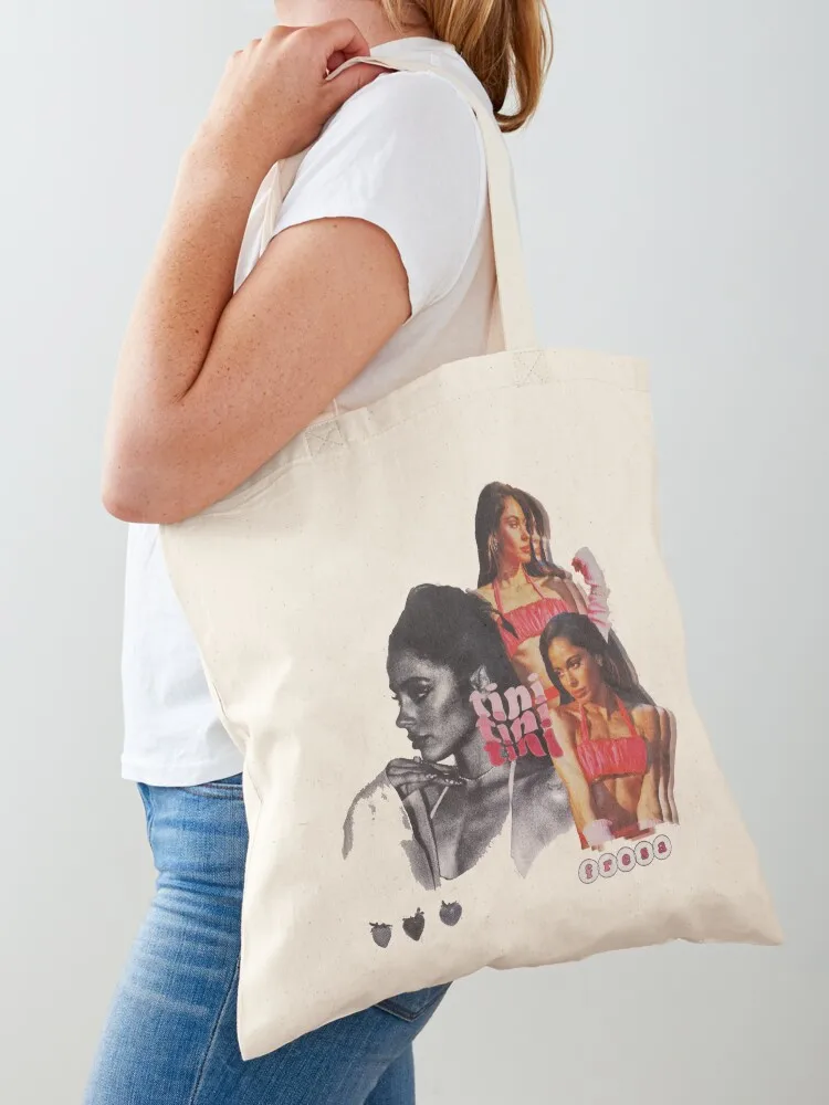 Tini Stoessel - Tini Tour 2022 Merch Tote Bag canvas tote shopper bag women Women's handbag university shopper bag