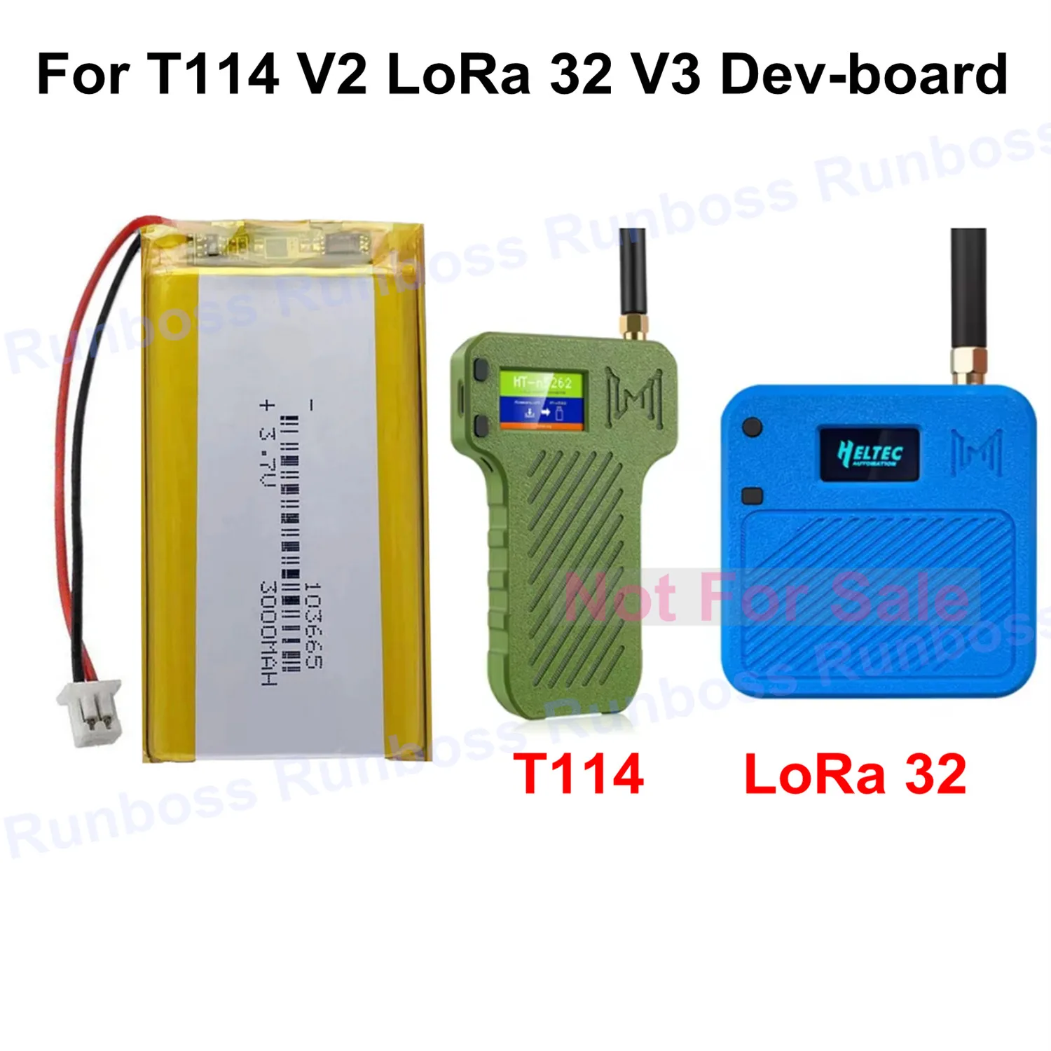 

1-10PCS 3.7V Battery 3000Mah PL103665 Lithium Battery Lipo Polymer Batteries for Heltec T114 V2 LoRa 32 V3 Dev-board LoRa Node