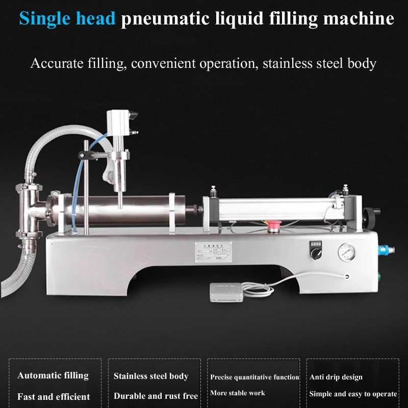 Food Grade Liquid Filling Machine Quantitative Filler High Precision High Temperature Resistance Suitable Filling Machine