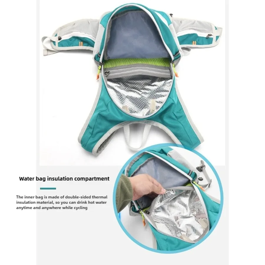 حقيبة ظهر أنيقة خفيفة الوزن لركوب الدراجات مع توافق الترطيب في الهواء الطلق والمشي لمسافات طويلة على ظهره وحقائب رياضية ماراثون