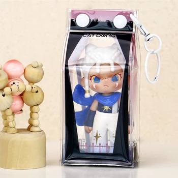 투명 인형 보관 주머니 15cm 인형에 적합 넨 드로이드 장난감 디스플레이 가방 미니 키 체인 투명 미스터리 박스 가방