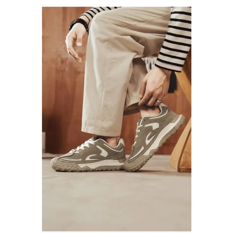 

Men's Casual Sports Shoes: Low-top, Thick-soled, Flat-heel, Lace-up, Outdoor Versatile, Niche Design and Fashionable Shoes