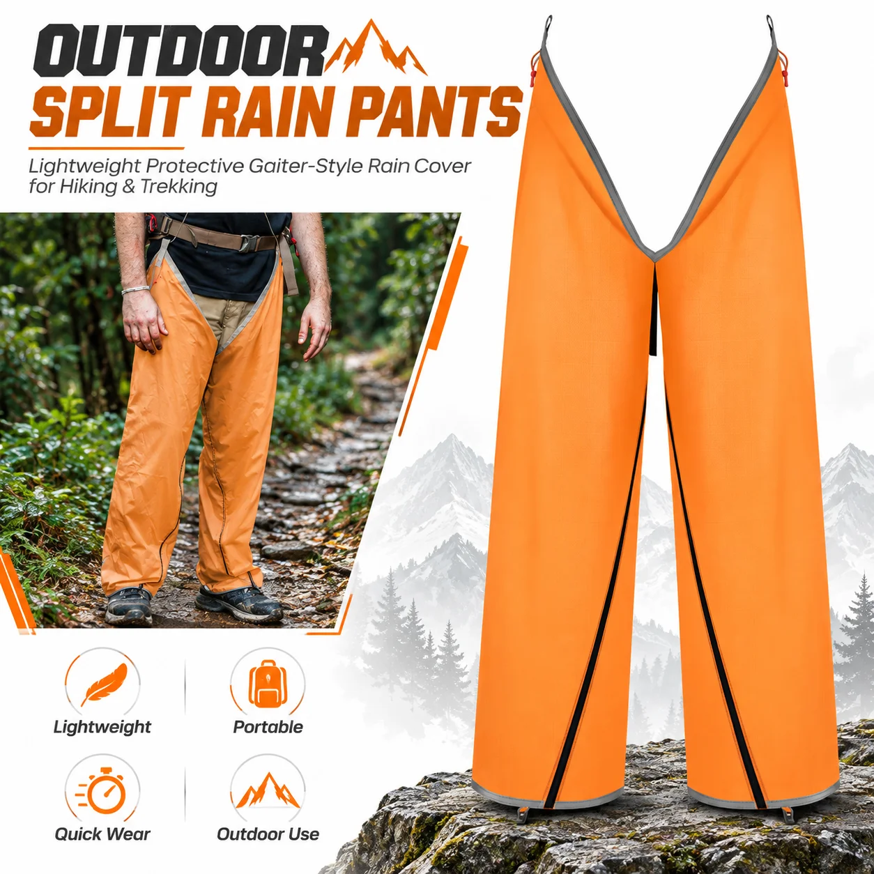 pantaloni-da-trekking-impermeabili-leggeri-e-adatti-all’uso-all’aperto-con-protezioni-per-le-gambe-ideali-per-l’alpinismo-il-trekking-il-campeggio-i-viaggi-e-le-attivita-all’avventura
