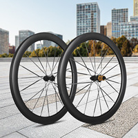 700C 1225g Carbon Spoke 5.2.mm Rujixu GRAVEL Wheels Depth 38 50mm Road Bike Disc Brake Wheelset  Carbon Rim Center Lock   Wheel