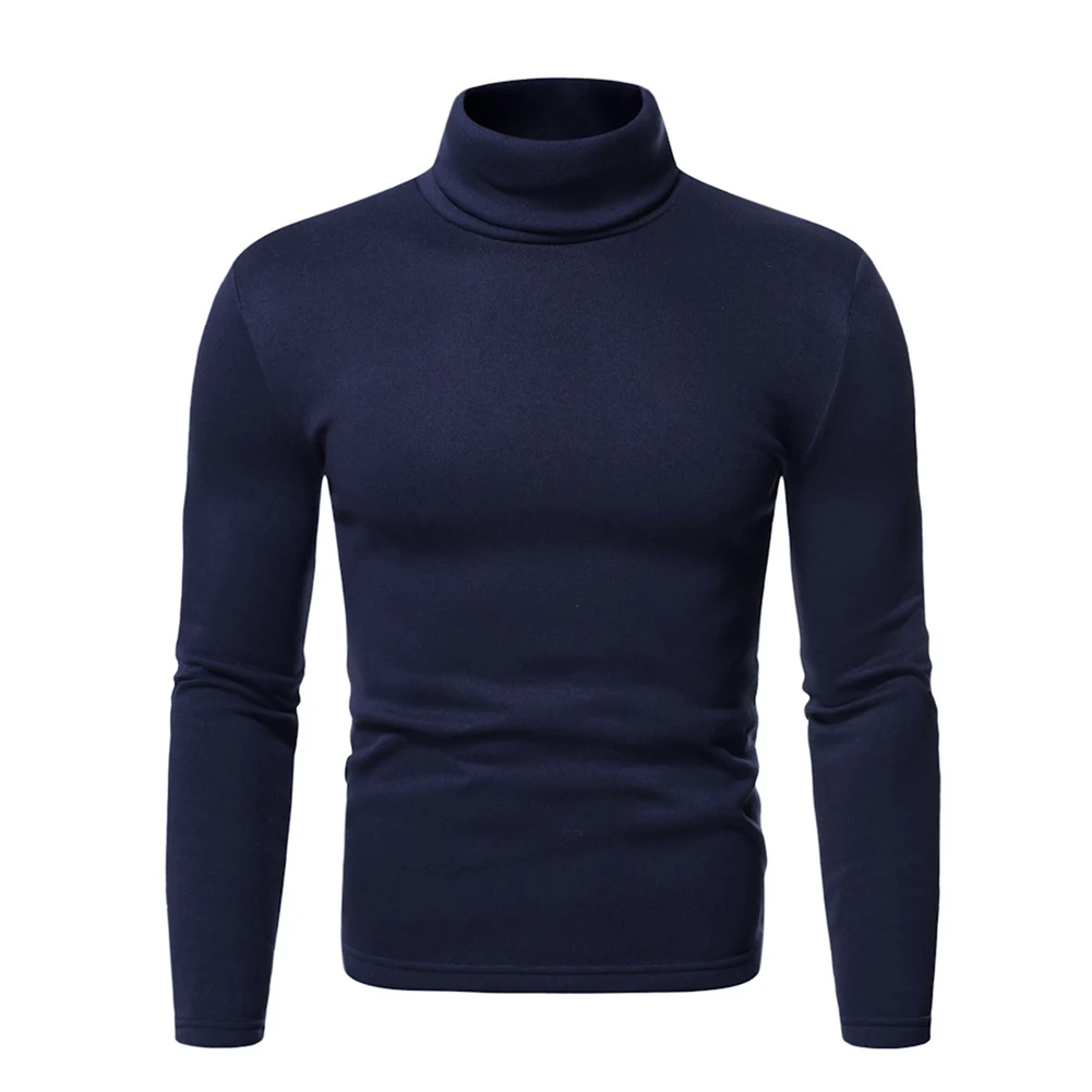 Mens Shirt Mens Tops Pullover Regular Slim Fit T-Shirt Tops Turtleneck Undershirt Warm Casual Daily Comfortable