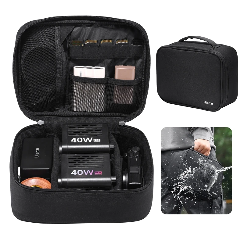 

Ulanzi OM-02 Universal Accessories Carrying Bag with Removable Divider Waterproof Photography Bag for Camera Accessories