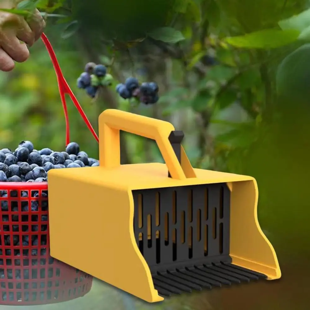 

Portable Yellow Blueberry Picker Compact Convenient Collection Harvester Shovel Tool Berry Picking Sturdy PP Berry Comb Currants