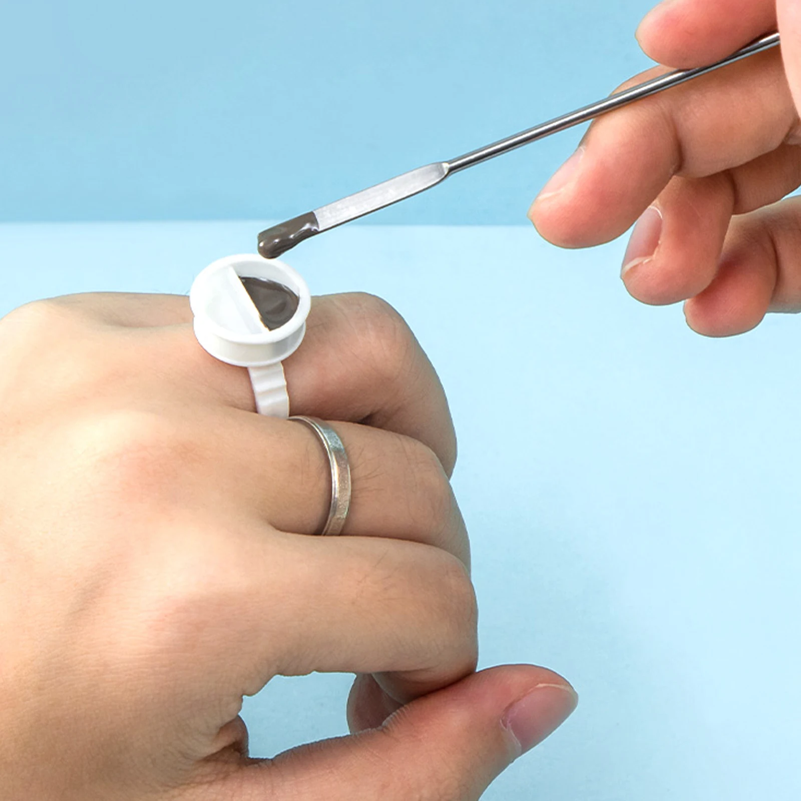 

4Pcs Stainless Steel Stir for Blending Tattoo Pigment Paint Glue Liquid Mixing Rods Craft Applicator Tools