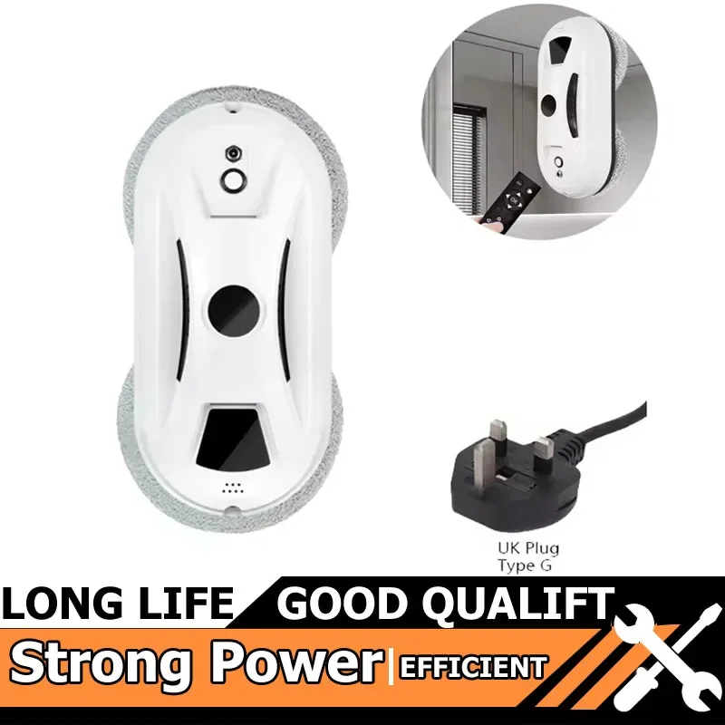 

Window Cleaner Robot Automatic Cleaning with Intelligent Path Planning Edge Detection Technology Remote Control White Robot