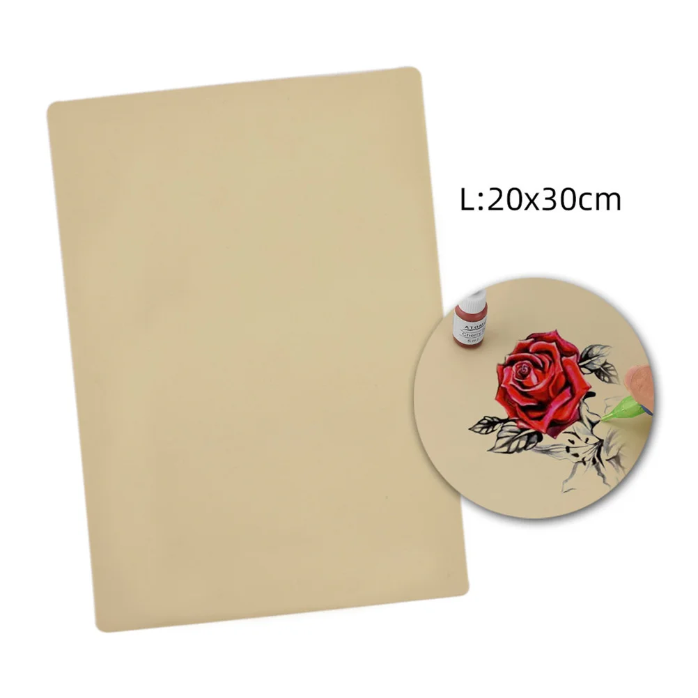 ممارسة الجلد لفناني الوشم، ملمس واقعي مرن باللون البيج، سهل الحمل، أدوات تدريب احترافية للمبتدئين و