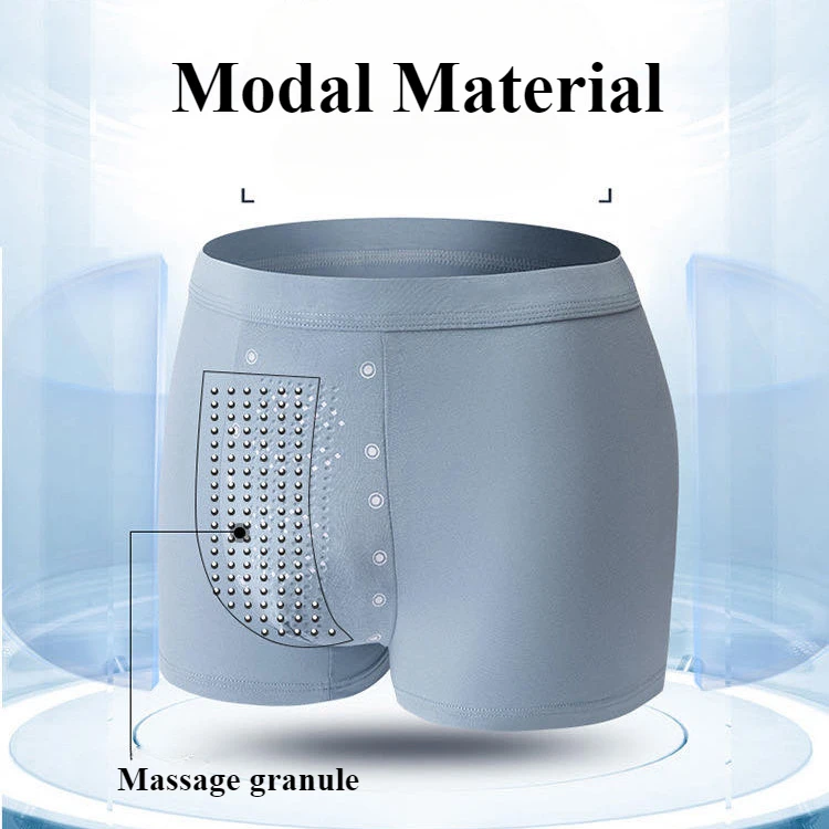 Man Underwear Modal Seamless Underpants Anti-Bacteria Penis Pouch Enhancing Safe Clear Boxers Comfortable Lingerie Set Health