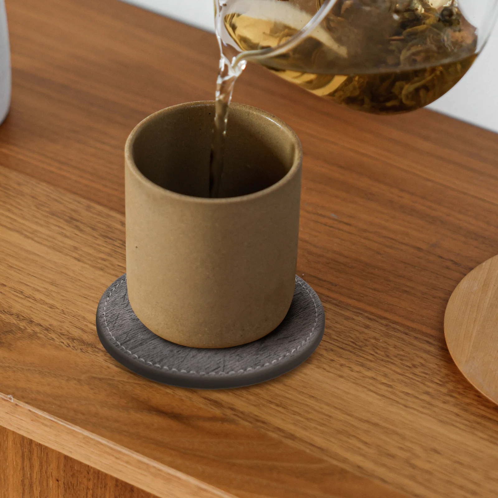 

Coaster Cup Pad Household Mat Heat resistant Insulation Pad Pu Home Decorative Office Thickened Plastic Anti slip Design