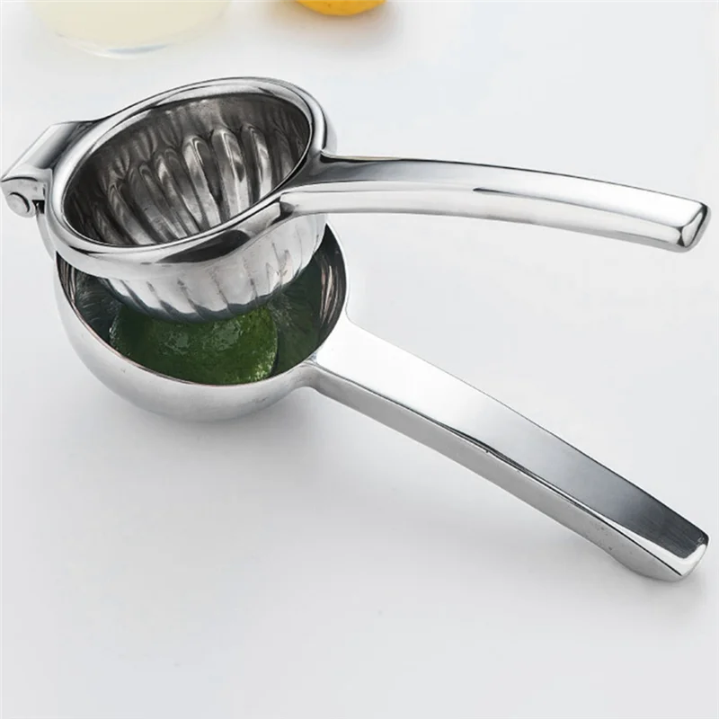 

Stainless Steel Lemon Fruits Squeezer Orange Juicer Manual Juice Squeezer Hand Pressure Juicer Kitchen Fruit Tools-AT64
