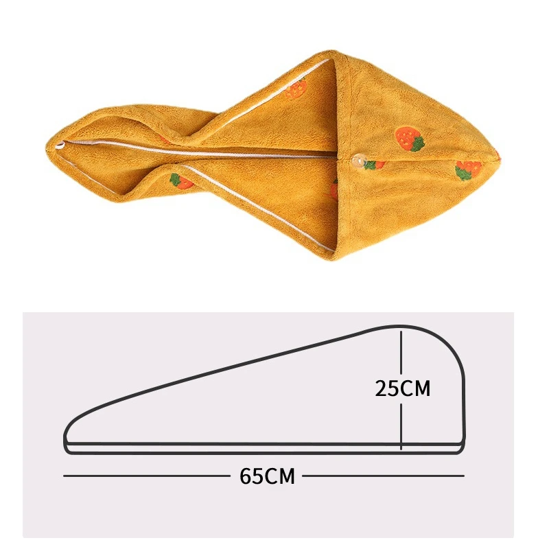 Asciugamano per asciugare i capelli asciugamano per capelli ad asciugatura rapida cappuccio in microfibra per asciugare i capelli avvolgere il cappello assorbente d'acqua forte che pulisce il turbante dei capelli