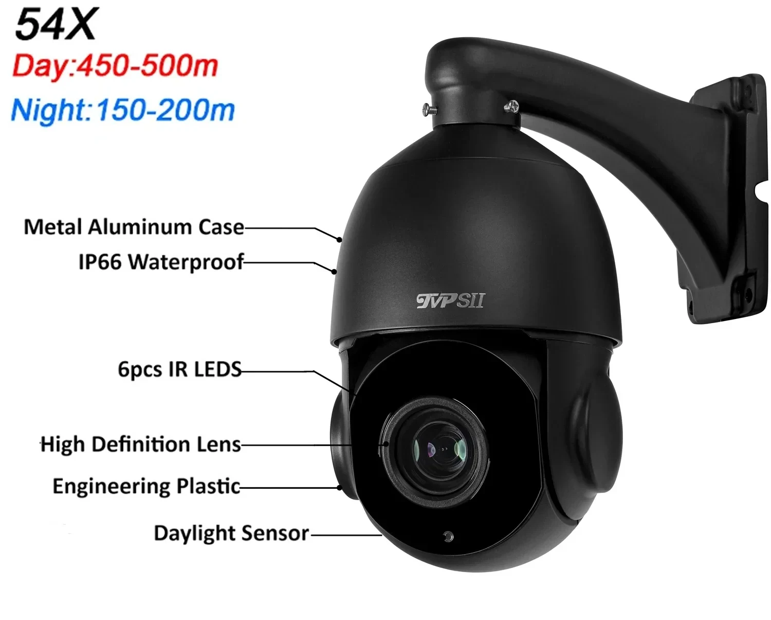 Imagem -02 - Câmera de Segurança ip Infared Auto Tracking Camhi H.265 8mp 4k Zoom Óptico de 54x Alarme de Rotação Áudio Poe Wifi em ip Ptz Max.512g